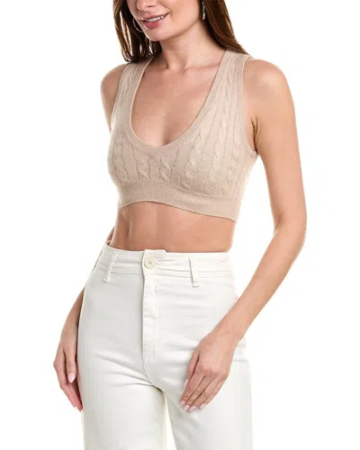 Brunello Cucinelli Alpaca-blend Bra Top In Beige