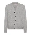 Brunello Cucinelli Alpaca-blend Cardigan In Grey