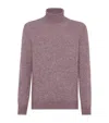 Brunello Cucinelli Alpaca-blend Flecked Rollneck Sweater In Multi