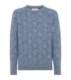 BRUNELLO CUCINELLI ALPACA-BLEND JACQUARD SWEATER