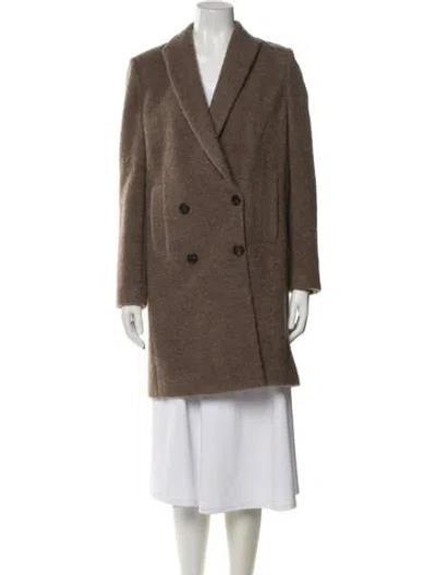 Pre-owned Brunello Cucinelli Alpaca Coat W/ Tags In Neutral
