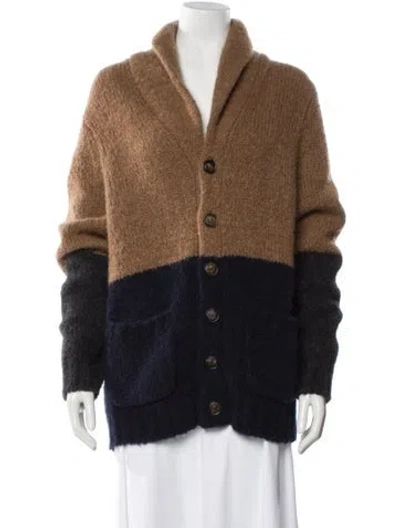 Pre-owned Brunello Cucinelli Alpaca Colorblock Pattern Sweater In Multi