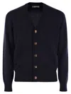Brunello Cucinelli Cardigan In Navy Blue