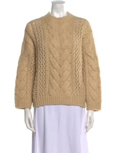 Pre-owned Brunello Cucinelli Alpaca Crew Neck Sweater In Neutral