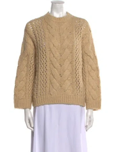 Pre-owned Brunello Cucinelli Alpaca Crew Neck Sweater In Neutral