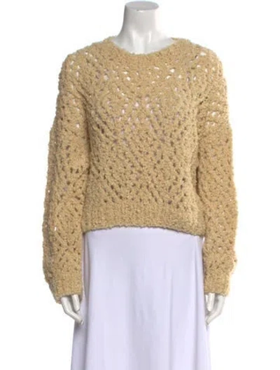 Pre-owned Brunello Cucinelli Alpaca Crew Neck Sweater In Neutral