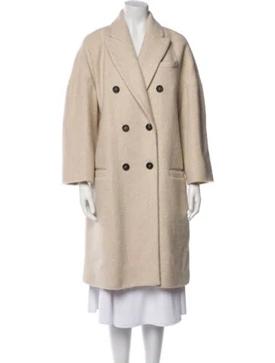 Pre-owned Brunello Cucinelli Alpaca Peacoat In Neutral