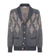 Brunello Cucinelli Geometric Jacquard Pattern In Blue