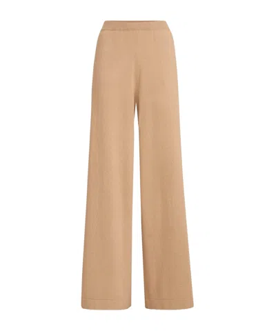Brunello Cucinelli Alpaca Wool Knitted Pants In Brown