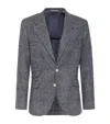 BRUNELLO CUCINELLI ALPACA-WOOL PRINCE OF WALES CHECK BLAZER