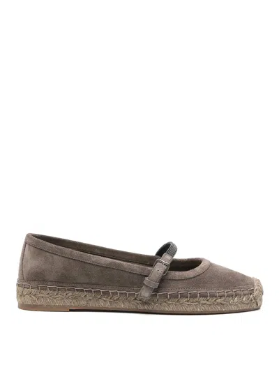 BRUNELLO CUCINELLI ESPADRILLES IN SUEDE LEATHER
