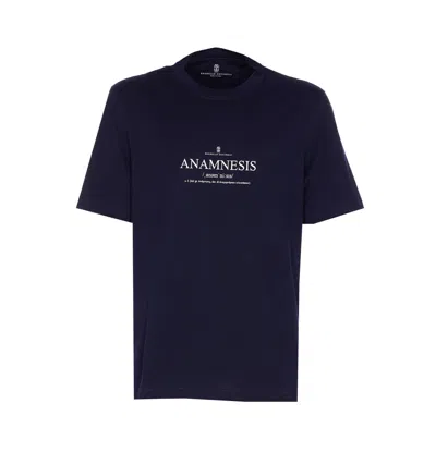 BRUNELLO CUCINELLI ANAMNESIS LOGO T-SHIRT