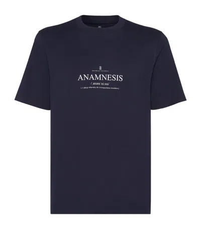 BRUNELLO CUCINELLI ANAMNESIS PRINT T-SHIRT
