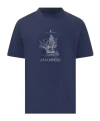 Brunello Cucinelli Anamnesis Print T-shirt In Blue