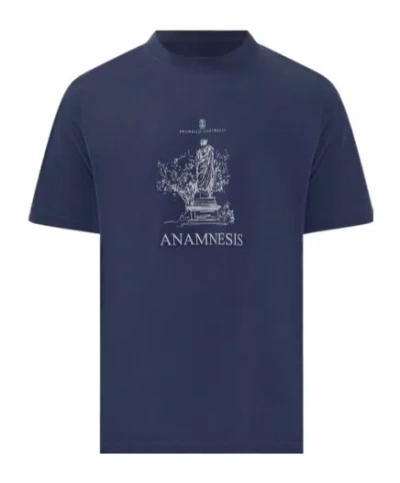 BRUNELLO CUCINELLI ANAMNESIS PRINT T-SHIRT
