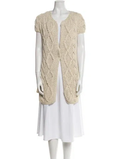 Pre-owned Brunello Cucinelli Animal Print Vest In Neutral