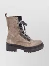 Brunello Cucinelli Ankle Boot With Chunky Sole And Pull Tab In Brown