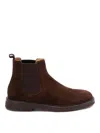 Brunello Cucinelli Suede Chelsea Boots In Dark Brown