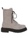 Brunello Cucinelli Women Laced Ankle Boots In White