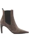 Brunello Cucinelli Pointed Ankle Boots In Multi