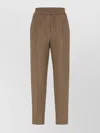 Brunello Cucinelli Ankle Length Pleated Linen Trousers