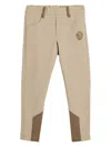 Brunello Cucinelli Appliqué Panelled Leggings In Neutrals