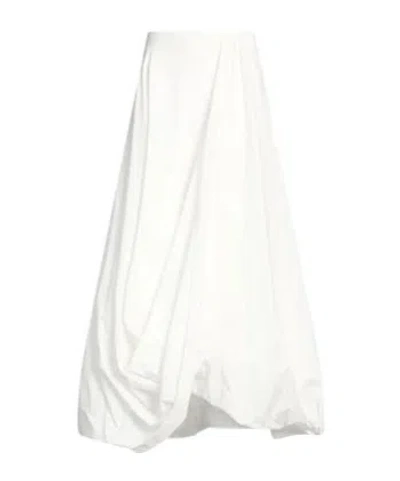 Brunello Cucinelli Asymmetric Solid-color Skirt In White