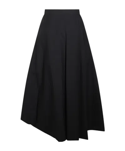 Brunello Cucinelli Asymmetrical Skirt In Black