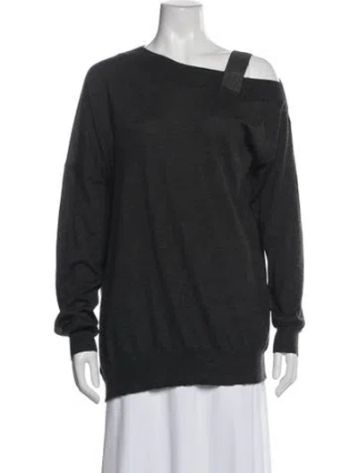 Pre-owned Brunello Cucinelli Asymmetrical Sweater In Multi