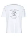 Brunello Cucinelli Crew Neck Graphic Print Short Sleeves T-shirt In White