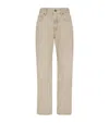 Brunello Cucinelli Denim Jeans With Belt Loops And Pockets In Neutral