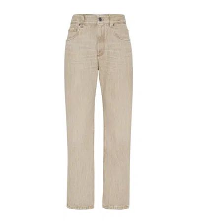 BRUNELLO CUCINELLI AUTHENTIC COTTON STRAIGHT JEANS