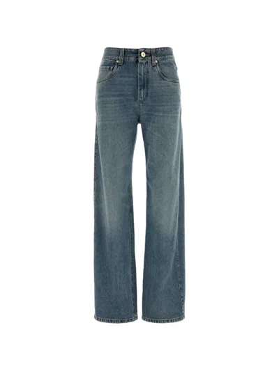 Brunello Cucinelli Authentic Faded Straight-leg Jeans In Blue