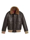 Brunello Cucinelli Aviator Jacket In 褐色