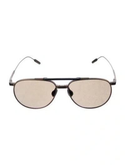 Pre-owned Brunello Cucinelli Aviator Mirrored Sunglasses