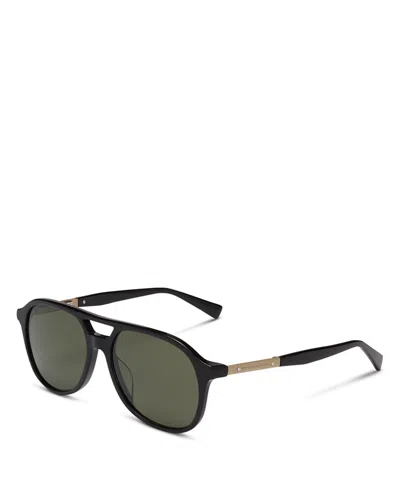 Brunello Cucinelli Aviator Sunglasses, 56mm In Black