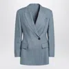 Brunello Cucinelli Avio-coloured Linen Blend Jacket