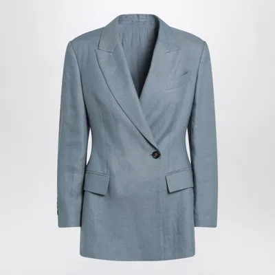 BRUNELLO CUCINELLI BRUNELLO CUCINELLI AVIO COLOURED LINEN BLEND JACKET