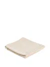 Brunello Cucinelli Baby Bernie Embroidered Blanket (80cm X 80cm) In Neutral