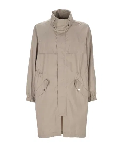 BRUNELLO CUCINELLI BACK-DRAWSTRING COAT