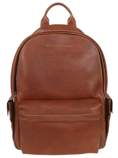 Brunello Cucinelli Borse In Leather Brown