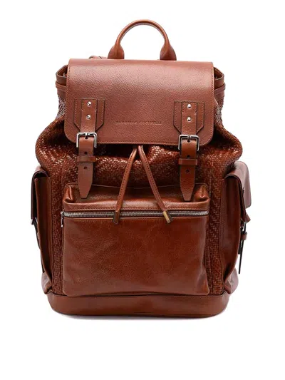 Brunello Cucinelli Backpack In Sand