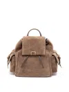Brunello Cucinelli Backpack In Taupe