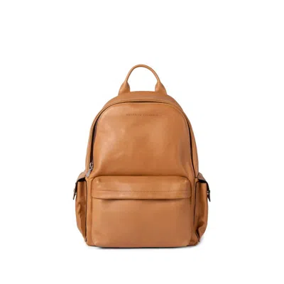 Brunello Cucinelli Leather Backpack In Brown