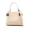 Brunello Cucinelli Monili-chain Suede Cross Body Bag In Neutrals