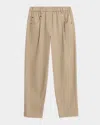Brunello Cucinelli Baggy Cotton Poplin Pants