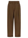 Brunello Cucinelli 'baggy Pull-on' Pants In Brown