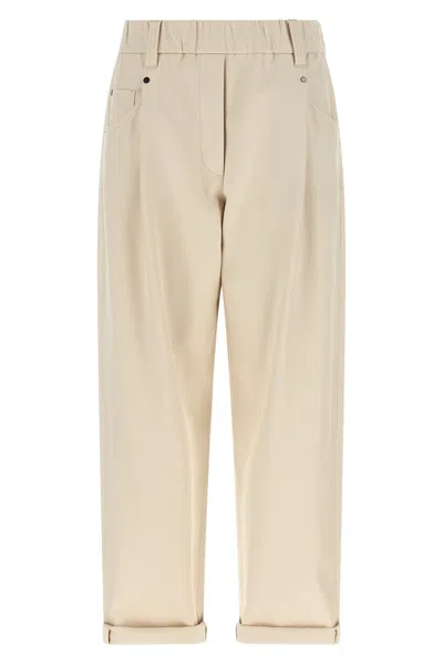 Brunello Cucinelli 'baggy Pull-on' Pants In Brown