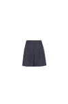 Brunello Cucinelli Baggy Shorts With Monili In Black