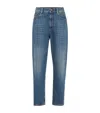 Brunello Cucinelli Baggy Tapered Jeans In Blue